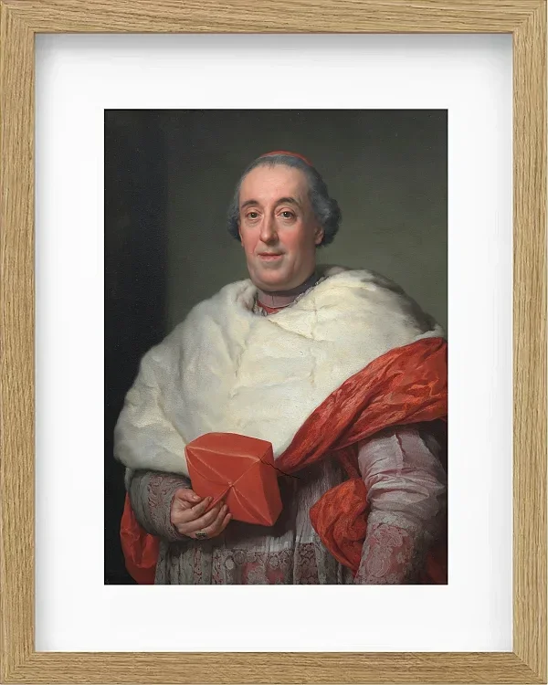 Anton Raphael Mengs – Porträt von Kardinal Zelada 1773 | Giclée Kunstdruck gerahmt