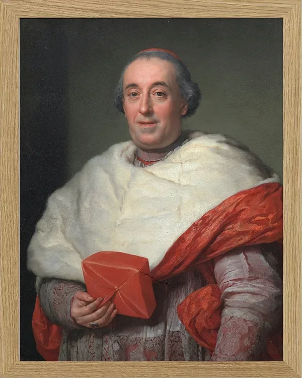 Anton Raphael Mengs – Porträt von Kardinal Zelada 1773 | Giclée Kunstdruck gerahmt