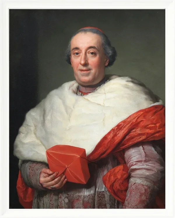 Anton Raphael Mengs – Porträt von Kardinal Zelada 1773 | Giclée Kunstdruck gerahmt