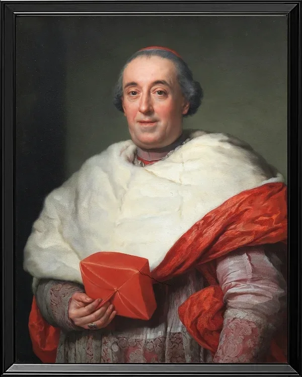 Anton Raphael Mengs – Porträt von Kardinal Zelada 1773 | Giclée Kunstdruck gerahmt