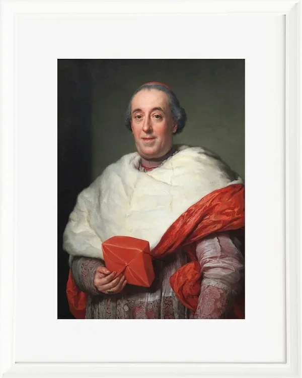 Anton Raphael Mengs – Porträt von Kardinal Zelada 1773 | Giclée Kunstdruck gerahmt