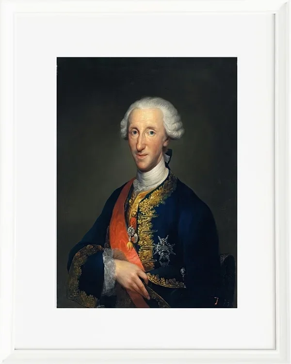 Anton Raphael Mengs – Porträt von Kardinal Zelada 1773 | Giclée Kunstdruck gerahmt