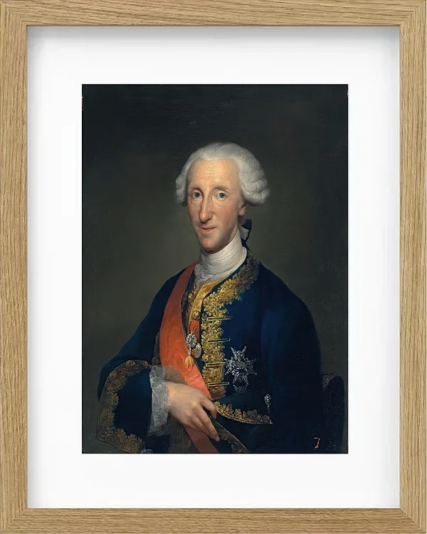 Anton Raphael Mengs – Porträt von Kardinal Zelada 1773 | Giclée Kunstdruck gerahmt