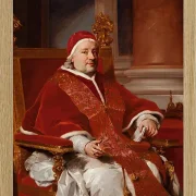 Anton Raphael Mengs – Porträt von Papst Clemens XIII  1760 | Giclée Kunstdruck gerahmt