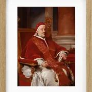 Anton Raphael Mengs – Porträt von Papst Clemens XIII  1760 | Giclée Kunstdruck gerahmt