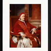 Anton Raphael Mengs – Porträt von Papst Clemens XIII  1760 | Giclée Kunstdruck gerahmt