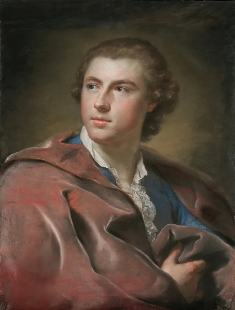 Anton Raphael Mengs – Porträt von William Burton Conyngham 1754 | Giclée Kunstdruck gerahmt
