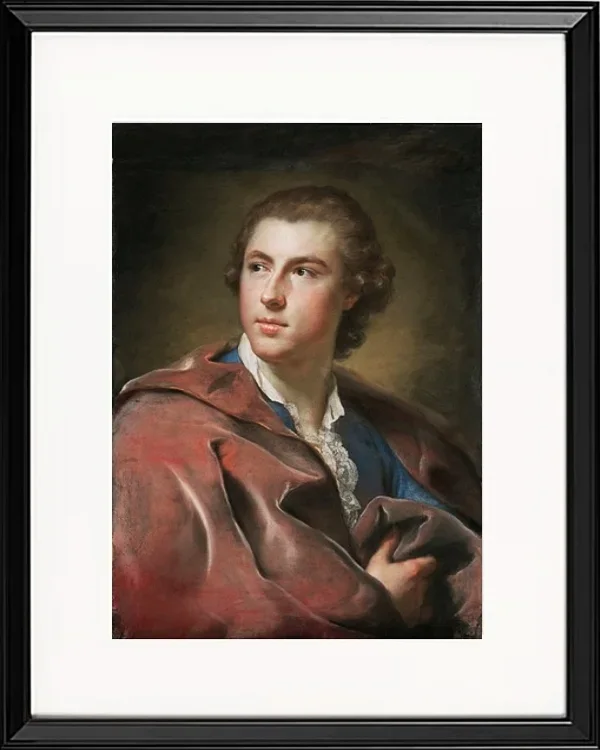 Anton Raphael Mengs – Porträt von William Burton Conyngham 1754 | Giclée Kunstdruck gerahmt