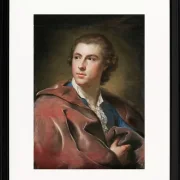 Anton Raphael Mengs – Porträt von William Burton Conyngham 1754 | Giclée Kunstdruck gerahmt