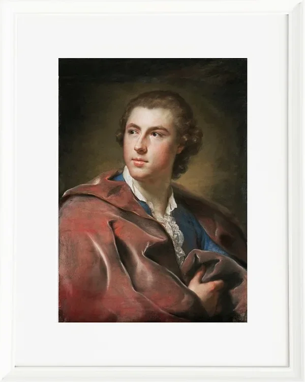 Anton Raphael Mengs – Porträt von William Burton Conyngham 1754 | Giclée Kunstdruck gerahmt