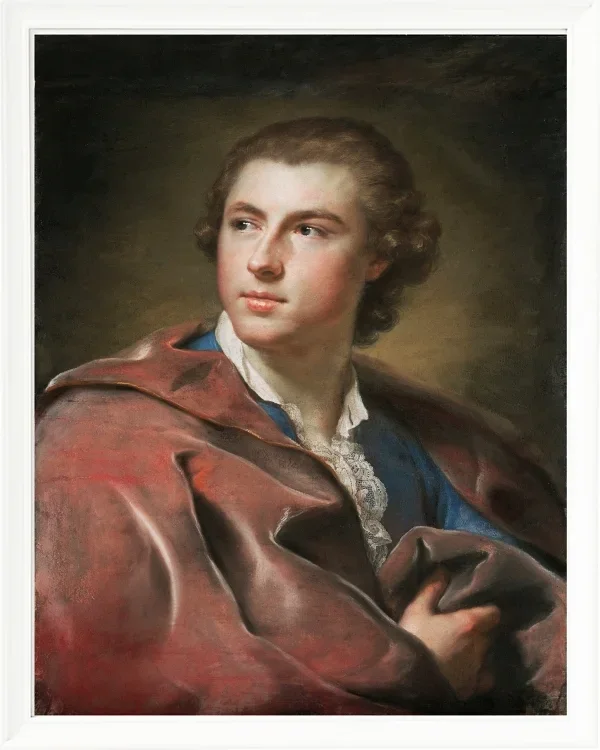 Anton Raphael Mengs – Porträt von William Burton Conyngham 1754 | Giclée Kunstdruck gerahmt