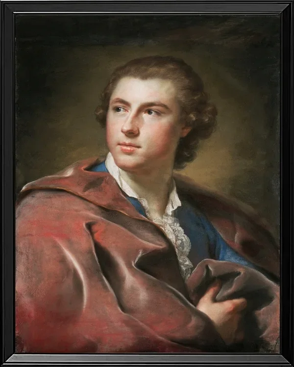 Anton Raphael Mengs – Porträt von William Burton Conyngham 1754 | Giclée Kunstdruck gerahmt