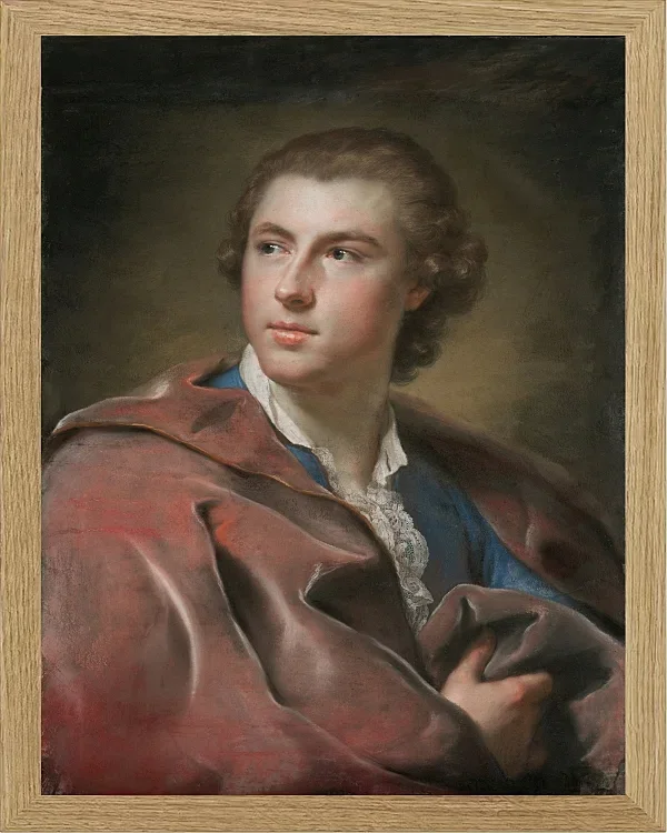 Anton Raphael Mengs – Porträt von William Burton Conyngham 1754 | Giclée Kunstdruck gerahmt