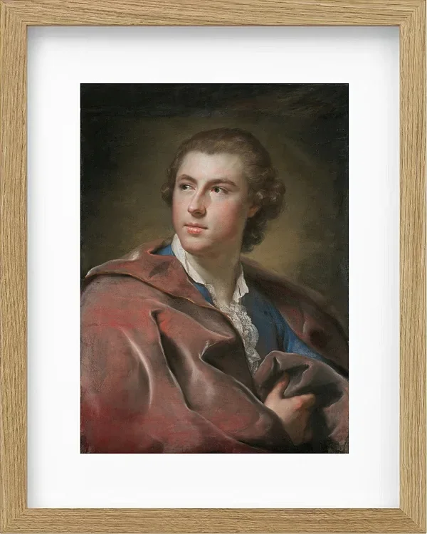 Anton Raphael Mengs – Porträt von William Burton Conyngham 1754 | Giclée Kunstdruck gerahmt