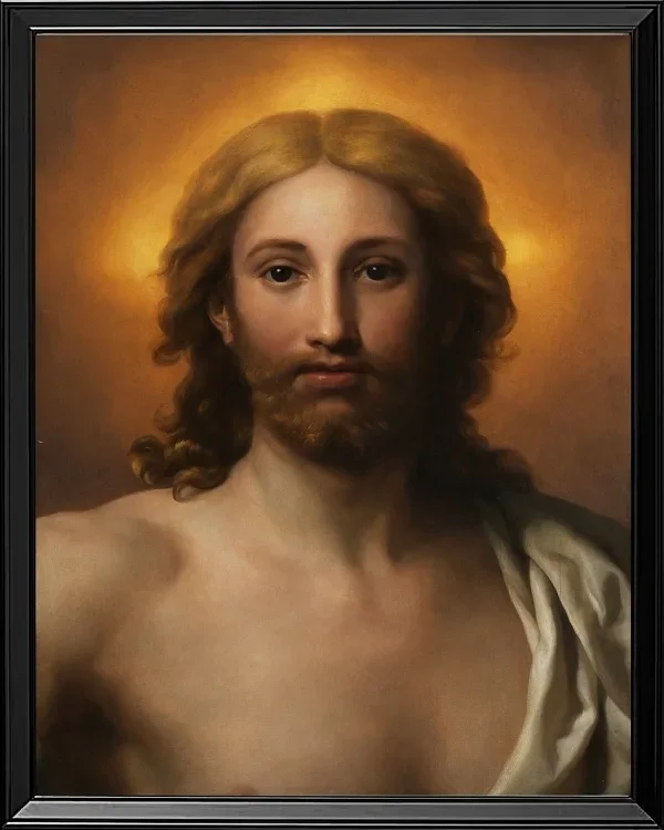 Anton Raphael Mengs – Retter der Welt 1778 | Giclée Kunstdruck gerahmt