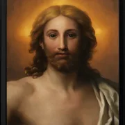 Anton Raphael Mengs – Retter der Welt 1778 | Giclée Kunstdruck gerahmt