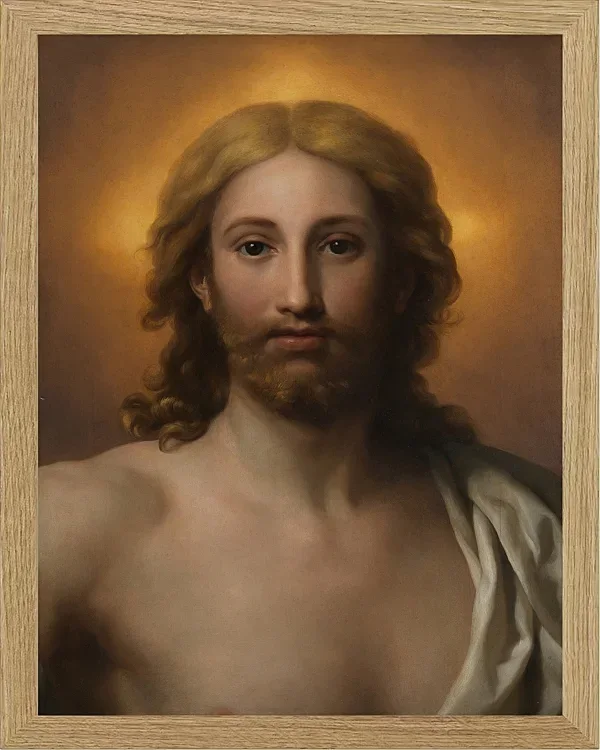 Anton Raphael Mengs – Retter der Welt 1778 | Giclée Kunstdruck gerahmt