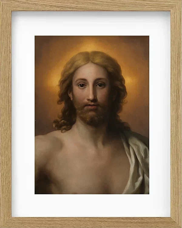 Anton Raphael Mengs – Retter der Welt 1778 | Giclée Kunstdruck gerahmt