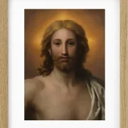 Anton Raphael Mengs – Retter der Welt 1778 | Giclée Kunstdruck gerahmt