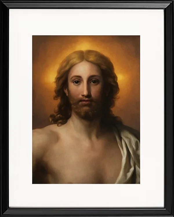 Anton Raphael Mengs – Retter der Welt 1778 | Giclée Kunstdruck gerahmt