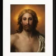 Anton Raphael Mengs – Retter der Welt 1778 | Giclée Kunstdruck gerahmt