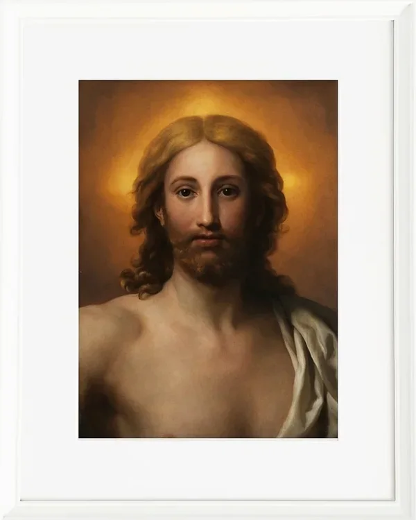 Anton Raphael Mengs – Retter der Welt 1778 | Giclée Kunstdruck gerahmt