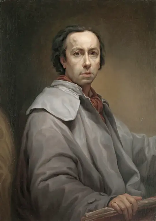 Anton Raphael Mengs | Selvportræt - 1776 | Indrammet kunsttryk | Klassicisme | formida