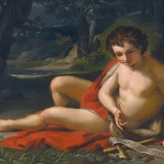 Anton Raphael Mengs | Johannes Døberen i ørkenen - 1775 | Indrammet kunsttryk | Klassicisme | formida
