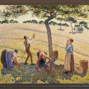 Camille Pissarro - Æblehøst 1888 | Indrammet giclée-kunsttryk