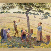 Camille Pissarro - Æblehøst 1888 | Indrammet giclée-kunsttryk