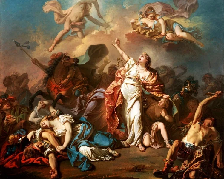 Apollo und Diana greifen die Kinder von Niobe an – 1772