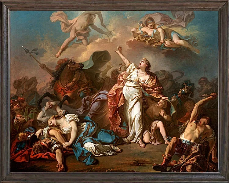 Apollo und Diana greifen die Kinder von Niobe an – 1772
