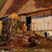 Außerhalb des Kuhstalls - 1847