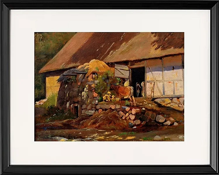 Außerhalb des Kuhstalls - 1847