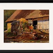 Außerhalb des Kuhstalls - 1847