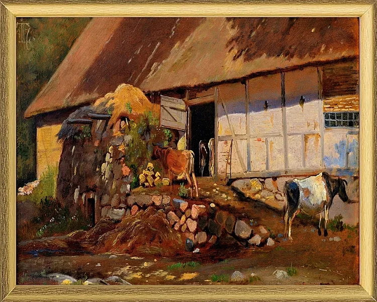 Außerhalb des Kuhstalls - 1847