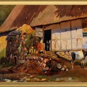 Außerhalb des Kuhstalls - 1847