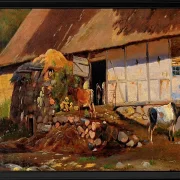 Außerhalb des Kuhstalls - 1847