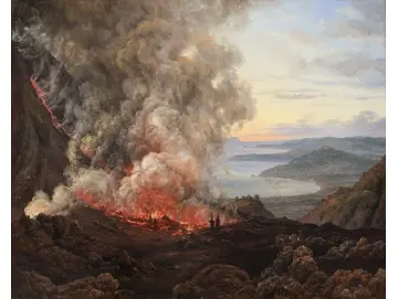 Ausbruch des Vulkans Vesuv - 1821