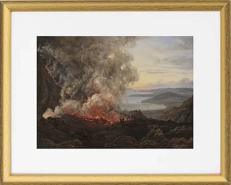 Ausbruch des Vulkans Vesuv - 1821