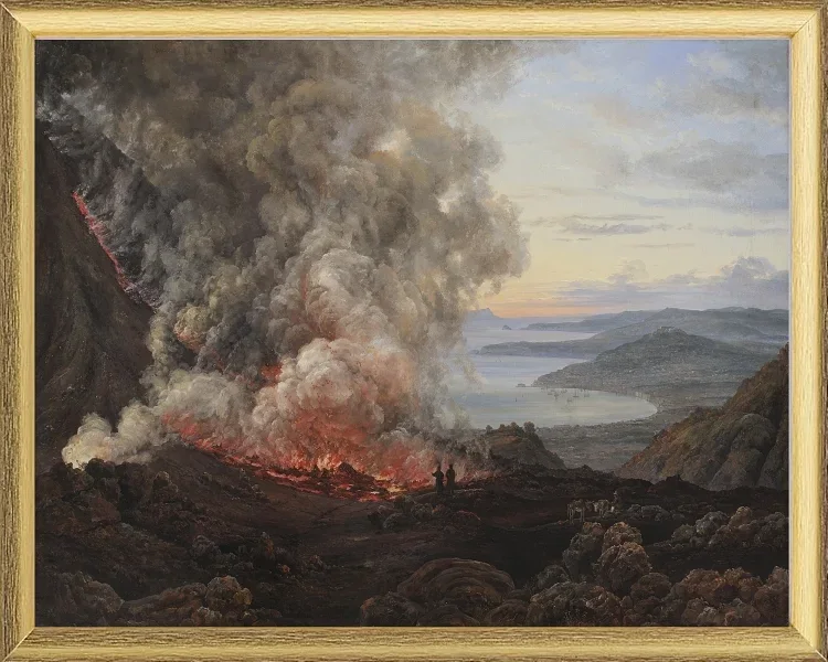 Ausbruch des Vulkans Vesuv - 1821