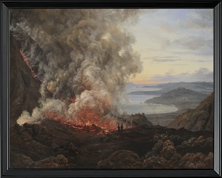 Ausbruch des Vulkans Vesuv - 1821