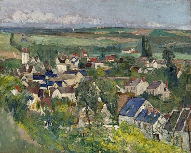 Auvers, panoramaudsigt - 1873
