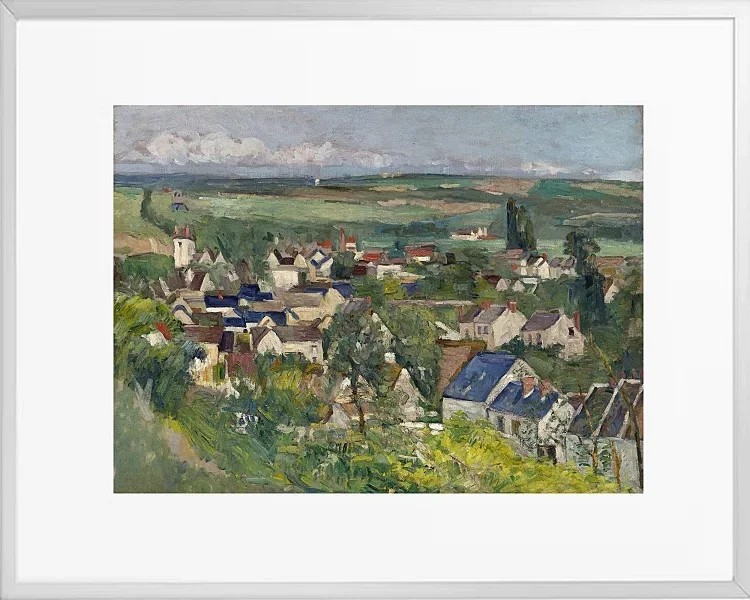 Auvers, panoramaudsigt - 1873