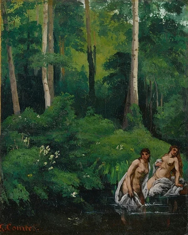 Badegäste im Wald - 1865