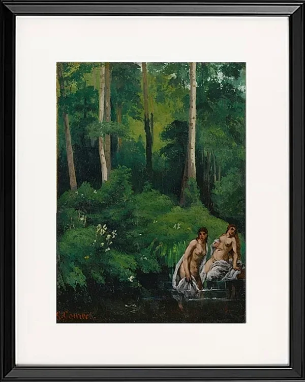 Badegäste im Wald - 1865