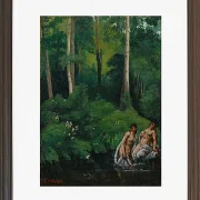 Badegäste im Wald - 1865