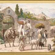 Bauern auf dem Weg nach Rom - 1869