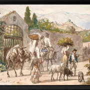 Bauern auf dem Weg nach Rom - 1869