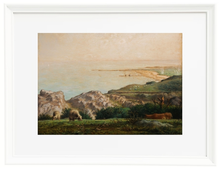 Das Meer von der Spitze der Landemer-Klippe aus gesehen – 1870